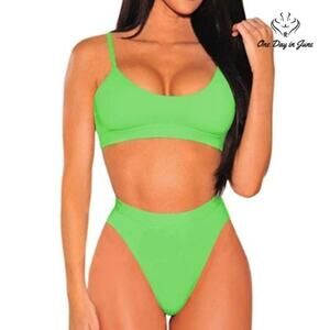 Pink Queen Push Up High Waist Bikini Swimsuit Size S